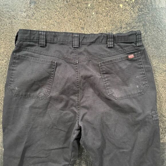 Red Kap Men’s Workwear Faded Black Elastic Waist Pants Size 36 Polyester Blend - Picture 6 of 15